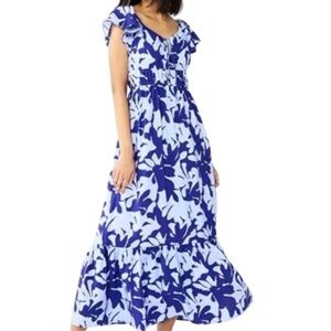 Nine West Blue Floral Women's Dress